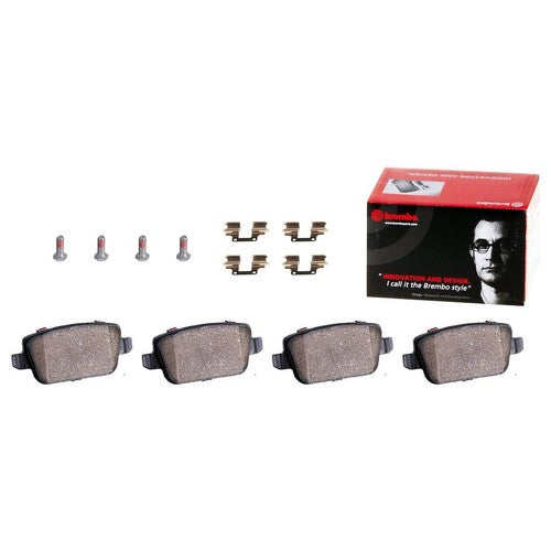 Brembo Rear Ceramic Brake Pad Fits 2008-2012 Land Rover LR2 4 Pc Brakes P44016N