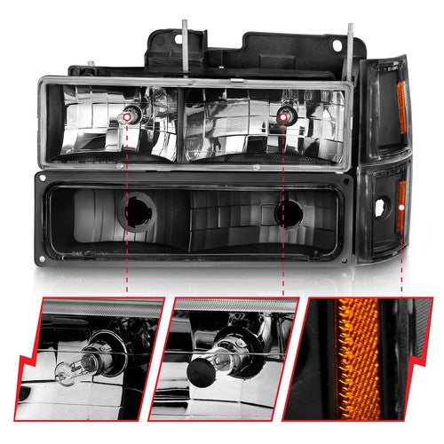 ANZO USA 111505 Crystal HEADLIGHT ASSEMBLY