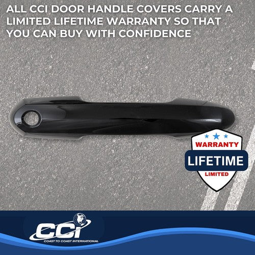 Coast To Coast DH68594BLK Exterior Door Handle Cover Gloss Black Set Of 4