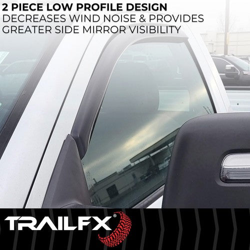 TrailFX 2002IC TFX 2-PC Window Vents RAINGUARDS