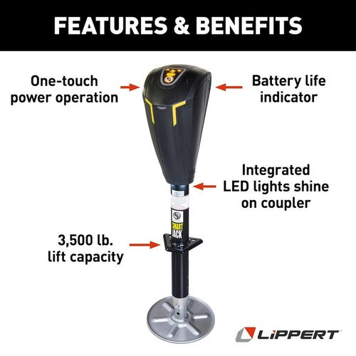 Lippert Components 643589 Smart Jack TRAILER JACKS
