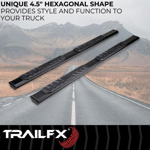 TrailFX AL4005B TrailFX A4 Series NERF BAR OVAL 4 1/2"