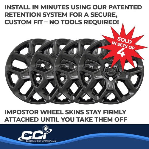 Coast To Coast IWCIMP386BLK IMPOSTOR  WHEEL COVER