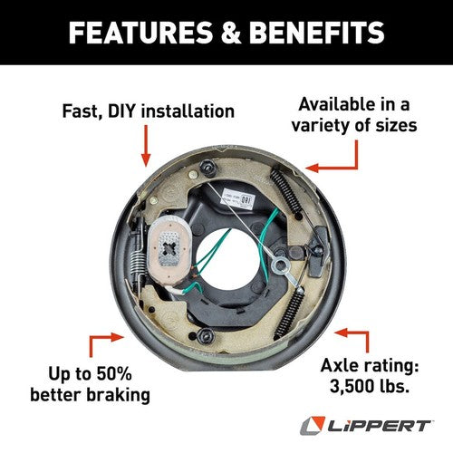 Lippert Components 296650  TRAILER BRAKE ASSEMBLY
