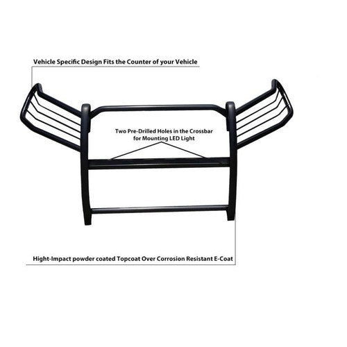 Black Horse Offroad 17A093904MA Modular Black Powder Coated Grille Guard