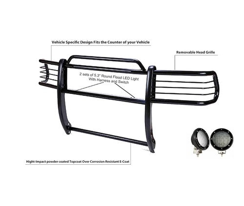 Black Horse Offroad 17BH23MA-PLFB  GRILL GUARD