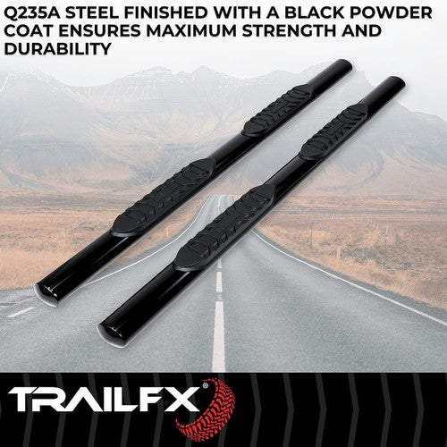 TrailFX A1527B TFX 4" Oval Tube Side Steps NERF BAR OVAL 4"