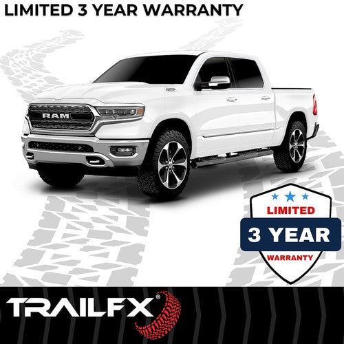 TrailFX A8244B TFX 6" Oval Straight Side Bars NERF BAR OVAL 6"