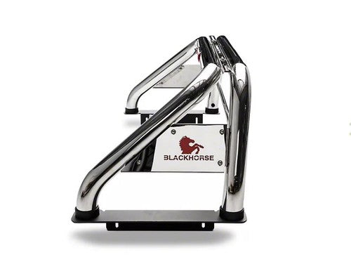 Black Horse Offroad RB001SS Tubular Polished Stainless Steel Truck Bed Bar