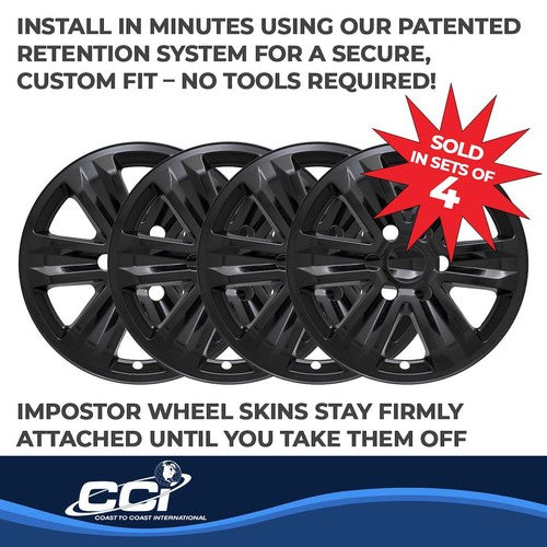 Coast To Coast IWCIMP387BLK IMPOSTOR  WHEEL COVER