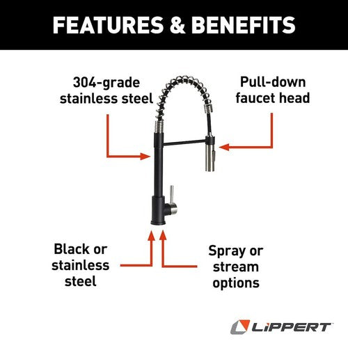 Lippert Components 2022109922 Flow Max  FAUCETS & COMPONENTS RV