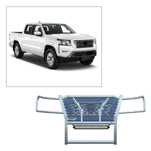 Black Horse Offroad RU-NIFR22-B-K1 Rugged Series GRILL GUARD