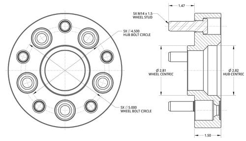 Spidertrax WHS035  WHEEL ADAPTERS