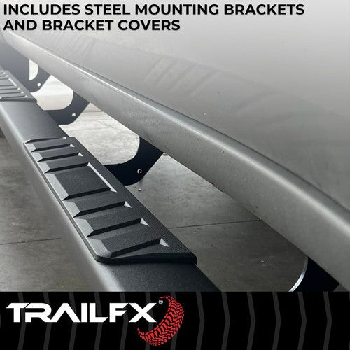TrailFX A4005B TFX 4" Trapezoid Side Steps NERF BAR OVAL 4"