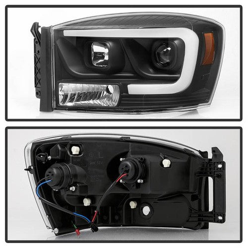 Version 2 Proj Headlights Lt Bar Bl