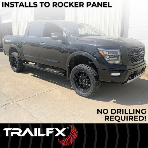 TrailFX A7029B TFX 5" Oval Straight Side Bars NERF BAR OVAL 5"