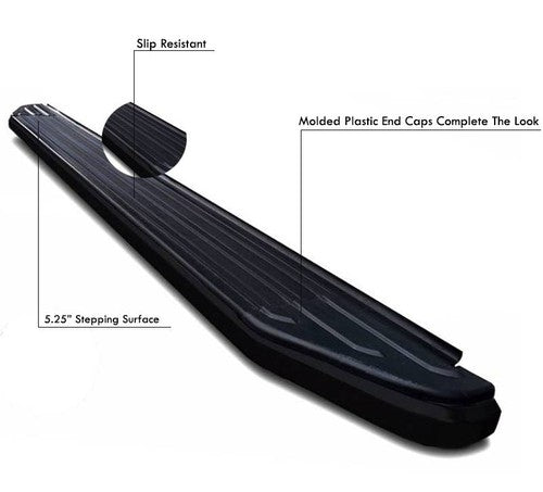 Black Horse Offroad PR-G485BK Peerless RUNNING BOARDS