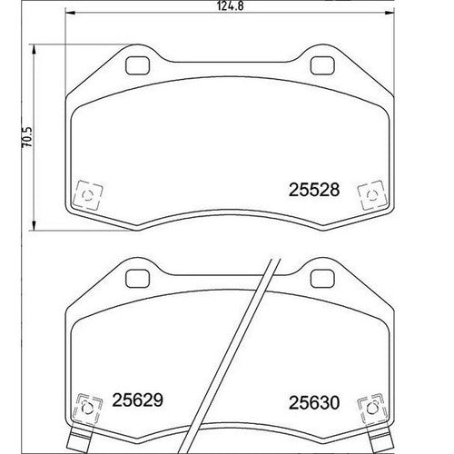 Brembo Low Metallic Brake Pads Fits 2008-2010 Chevrolet Cobalt 4 Pc Brake P23182