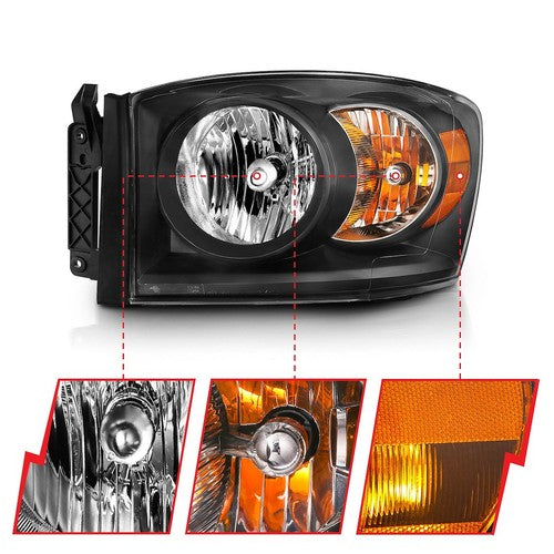 ANZO USA 111427 Crystal HEADLIGHT ASSEMBLY