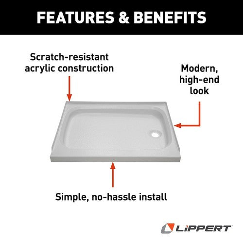 Lippert Components 210371 Better Bath BATHTUBS SHOWERS & SINKS RV
