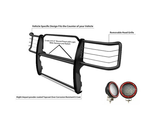 Black Horse Offroad 17TU26MA-PLFR  GRILL GUARD