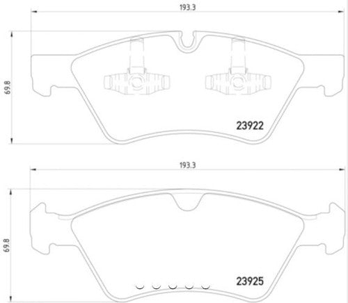 Hella Front Low Metallic Brake Pads Fits 2006?2011 Mercedes-Benz ML350 355012011