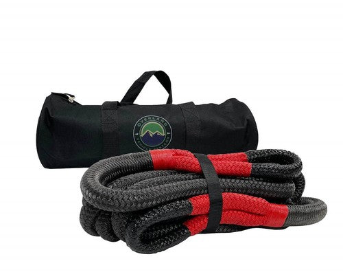 Overland Vehicle Systems 19009916 Recovery Strap 30 Feet Black/ Gray