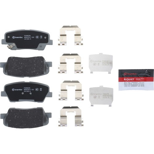Brembo Rear Ceramic Brake Pads Fits 2010-2018 Hyundai Santa Fe 4 Piece P30063N