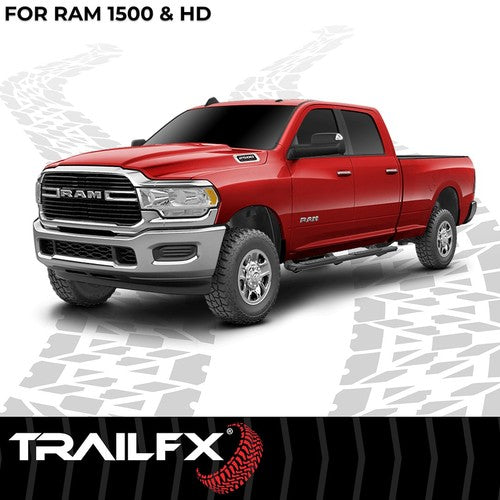 TrailFX AL4009B TrailFX A4 Series NERF BAR OVAL 4 1/2"
