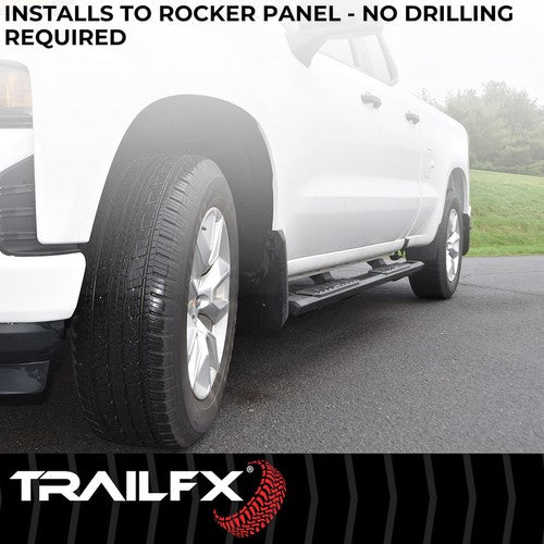 TrailFX AL4006B TrailFX A4 Series NERF BAR OVAL 4 1/2"