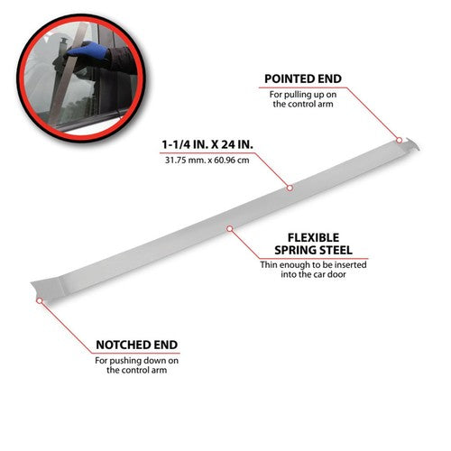 Performance Tool W1147C Door Lock Opener 1-1/4 Inch Width x 24 Inch Length
