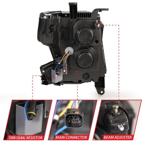 ANZO USA 111478 Crystal HEADLIGHT ASSEMBLY