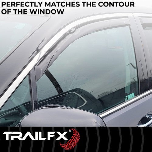 TrailFX 4355IC TFX 4-PC Window Vents RAINGUARDS
