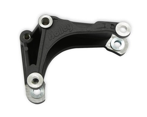 Holley Performance 20-166BK Power Steering Pump Bracket Black Cast Aluminum