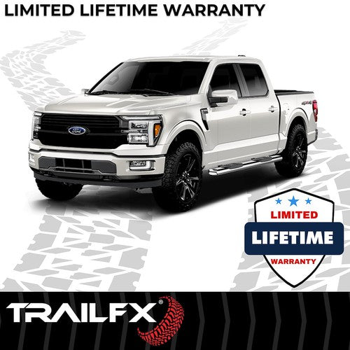 TrailFX A8212S TFX 6" Oval Straight Side Bars NERF BAR OVAL 6"