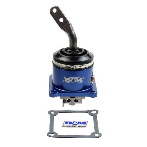 B&M 45199 Manual Trans Shifter  26% Throw Reduction Blue Billet Aluminum