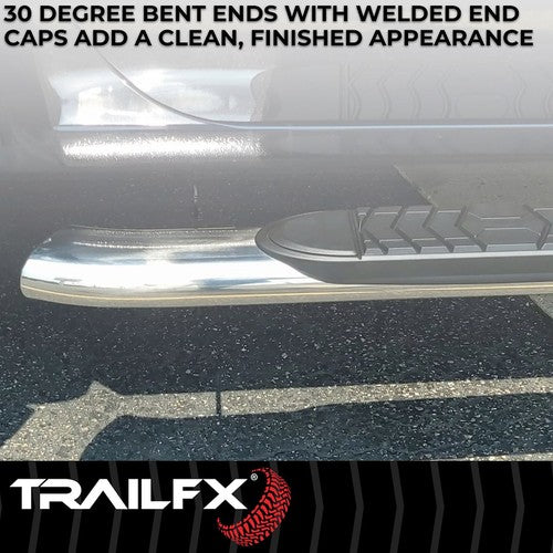 TrailFX A7091S TFX 5" Oval Bent Side Bars NERF BAR OVAL 5"