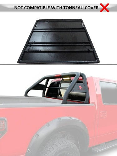 Black Horse Offroad RB001BK-PLB  Truck Bed Bar