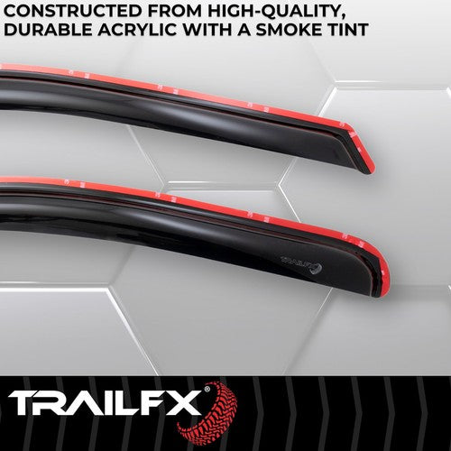 TrailFX 2446IC TFX 2-PC Window Vents RAINGUARDS
