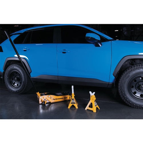 Performance Tool W41022 Ratchet Style Jack Stand Set for Lifting Vehicles During