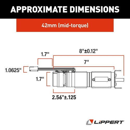 Lippert Components 364262 Slide Out Motor Replaces Kwikee 1510000227