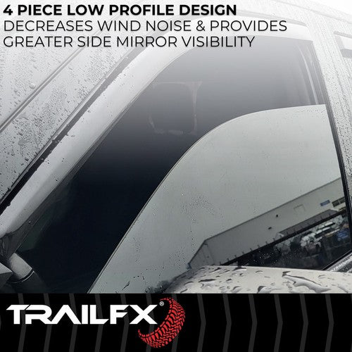 TrailFX 4805IC TFX 4-PC Window Vents RAINGUARDS