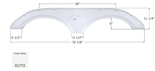 Icon 01772 Tandem Axle FENDER SKIRTS RV