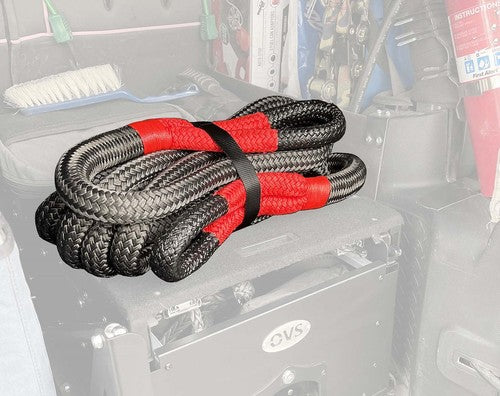 Overland Vehicle Systems 19009916 Recovery Strap 30 Feet Black/ Gray