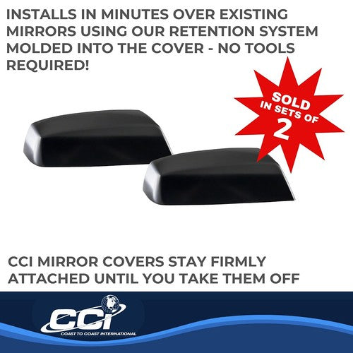 Coast To Coast CCIMC67495BLK  MIRROR COVERS