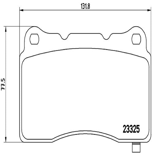 Brembo Front Low Metallic Brake Pads Fits 2016-2024 Chevrolet Camaro 4 Pc P59079