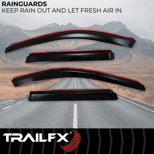 TrailFX 4252IC TFX 4-PC Window Vents RAINGUARDS