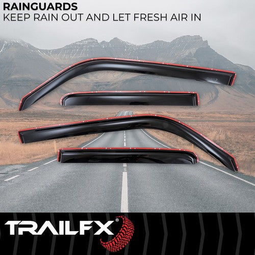 TrailFX 4242IC TFX 4-PC Window Vents RAINGUARDS