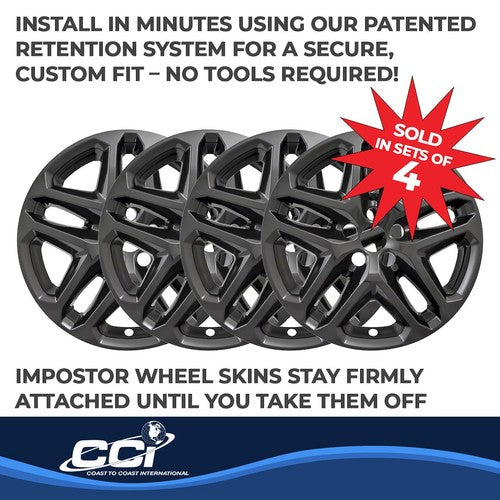 Coast To Coast IWCIMP372BLKN IMPOSTOR  WHEEL COVER