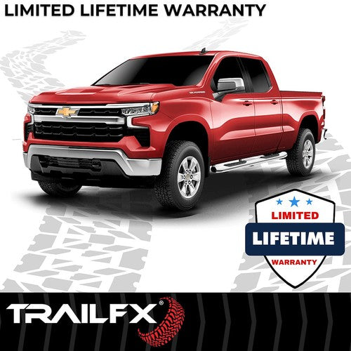 TrailFX A7064S TFX 5" Oval Bent Side Bars NERF BAR OVAL 5"